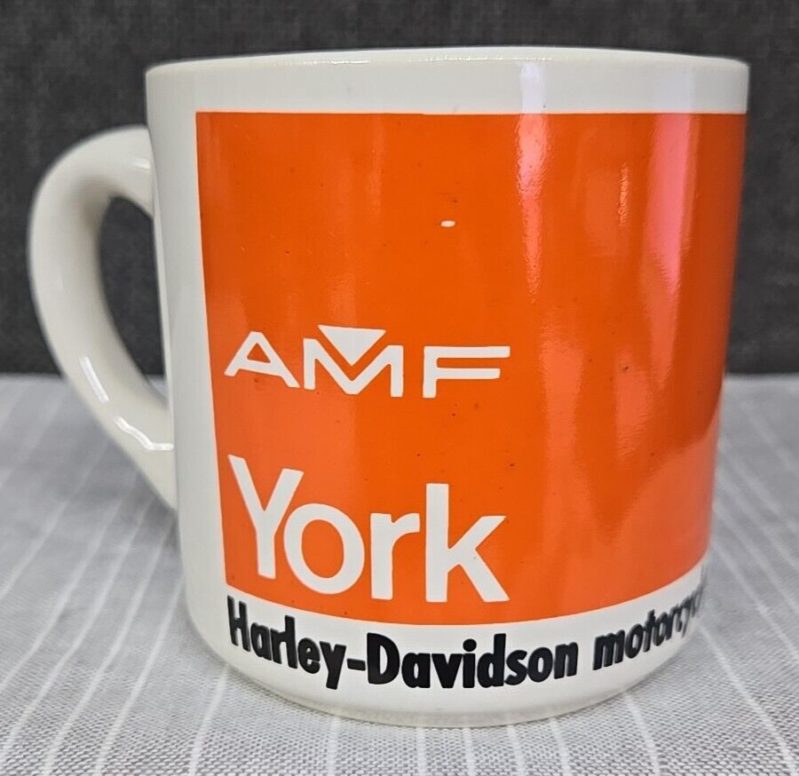 Vintage Harley Davidson AMF Mug / Coffee Cup~ VERY Hard To Find