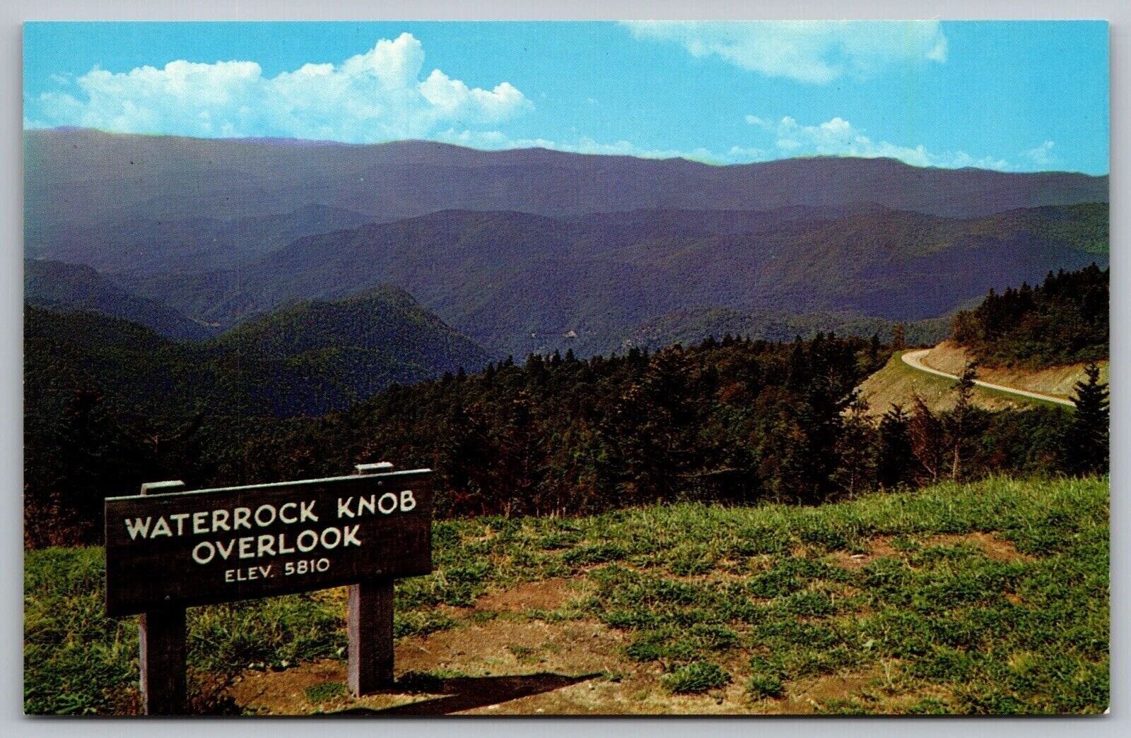 Great Smoky Mountains National Park Waterrock Knob Forest Vintage UNP Postcard