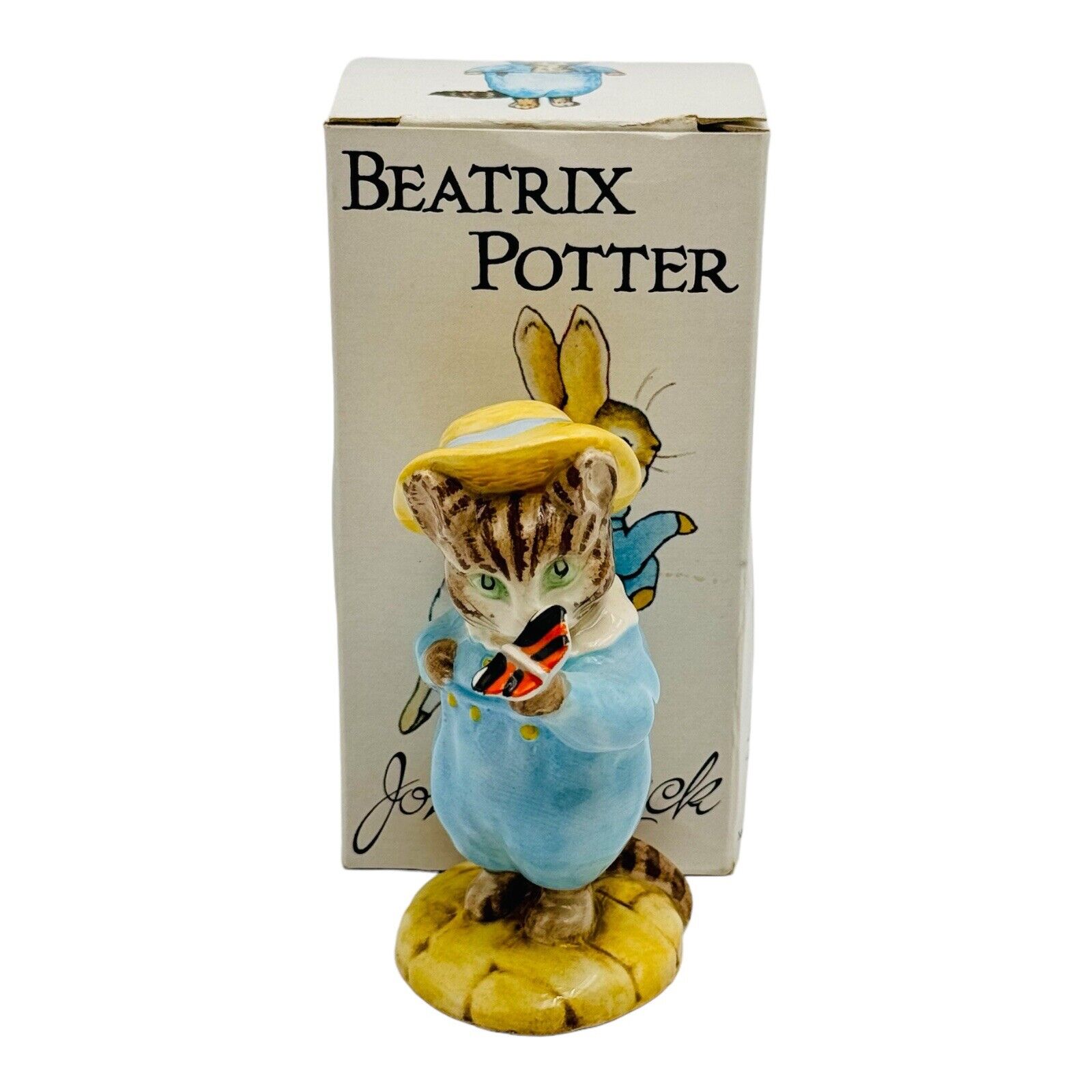 Beswick Beatrix Potter Tom Kitten & Butterfly Figurine VINTAGE IN BOX P3030