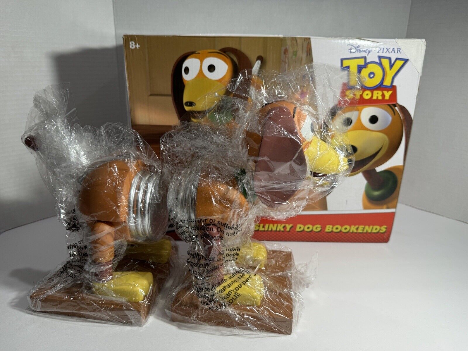Toy Story Slinky Dog Bookends Box Lunch Disney Pixar Rare Sold Out New Open Box