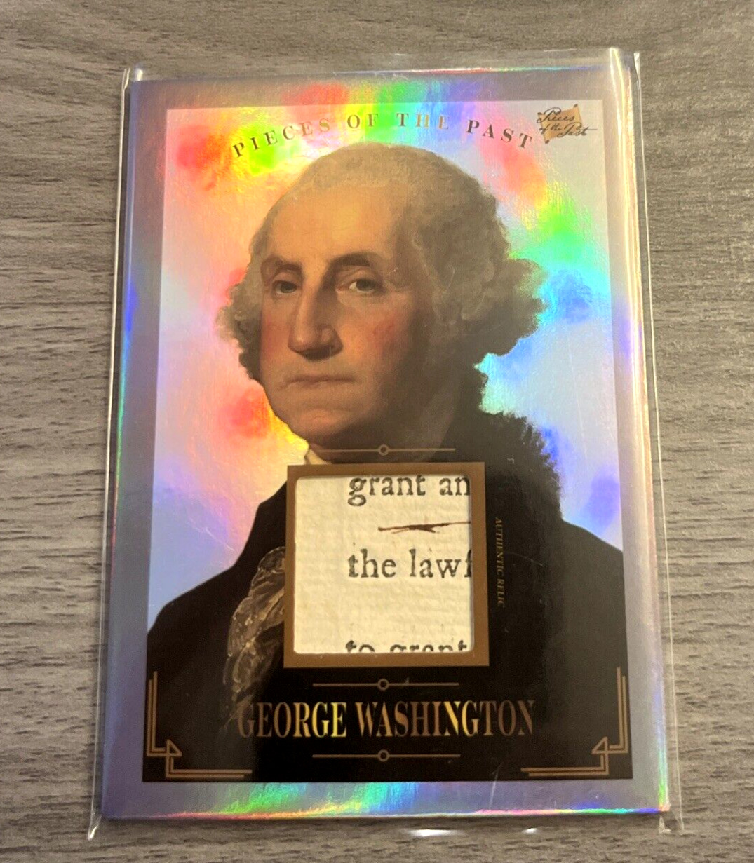 Pieces Of The Past Premium Historical Edition GEORGE WASHINGTON AUTHENTIC RELIC