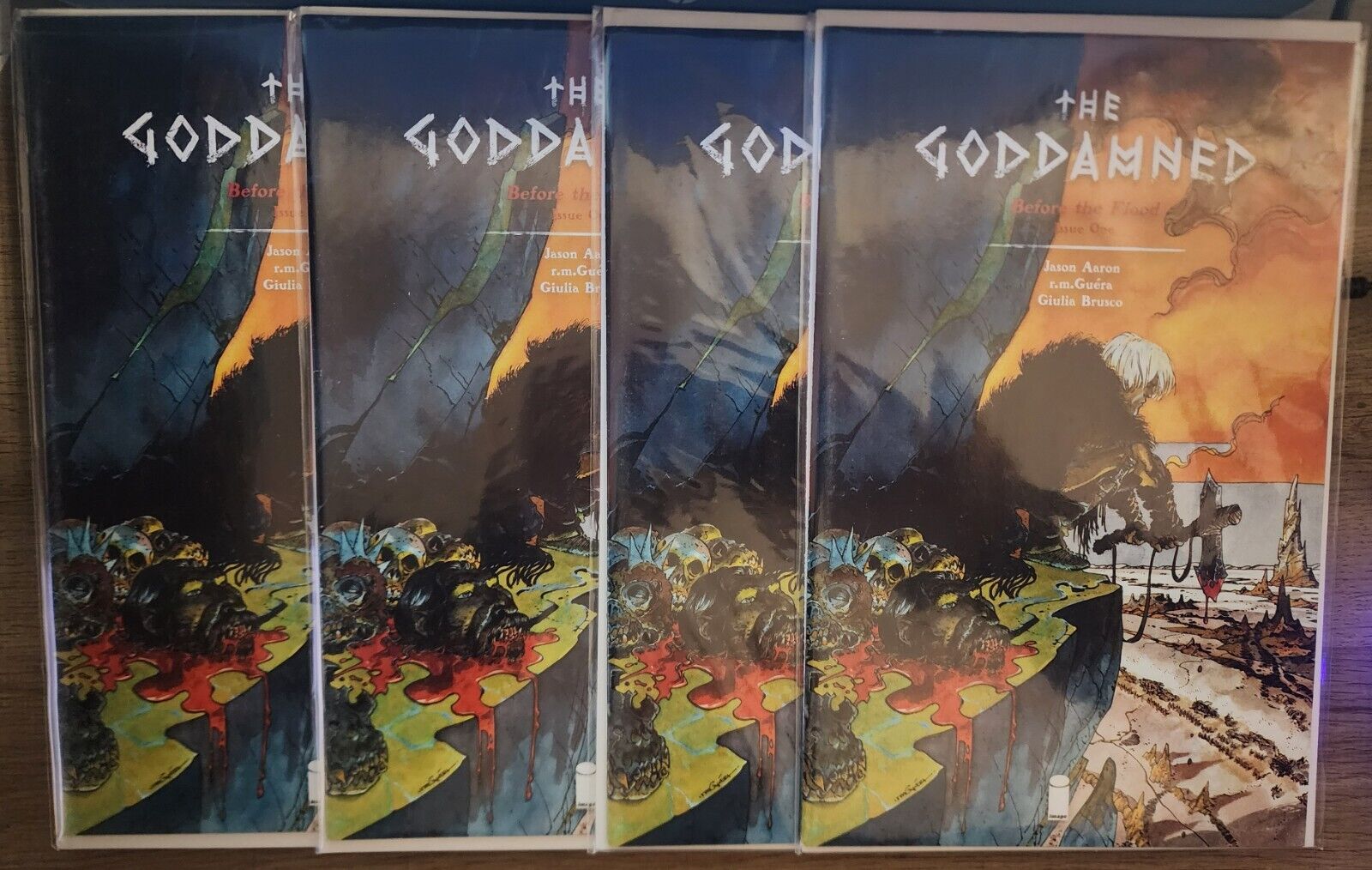 The Goddamned Before The Flood 1 Dealer Lot of 4 Image Comics