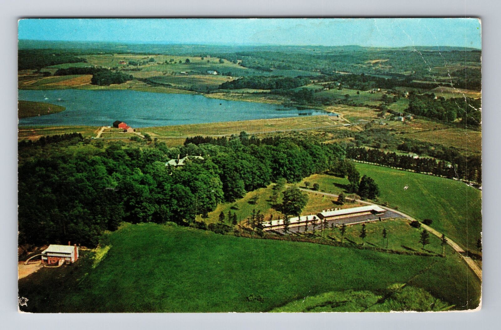 Somerset PA-Pennsylvania, Manor Hill Motel-Hotel, Advertising, Vintage Postcard