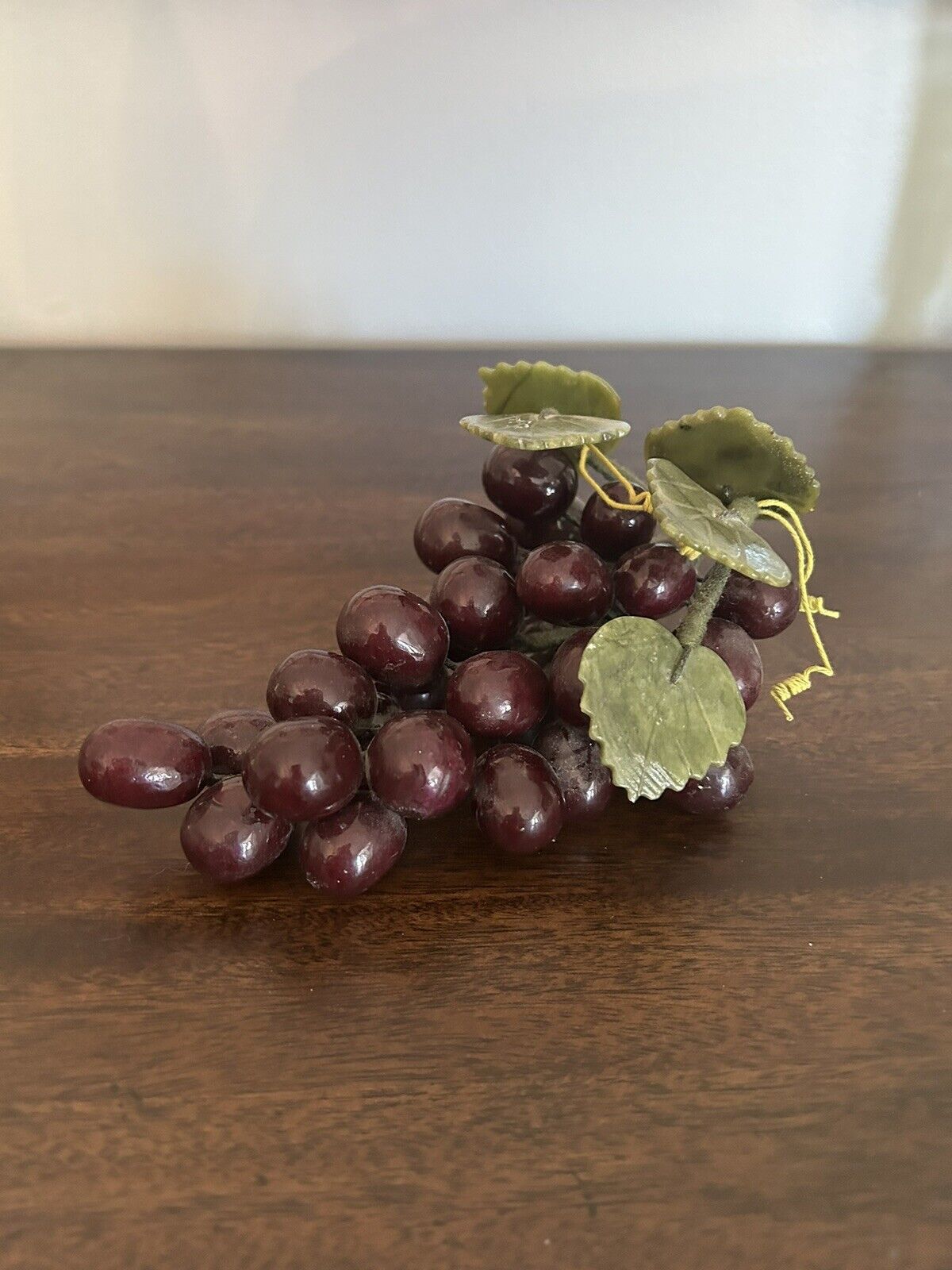 Vintage MCM Glass Grapes Red