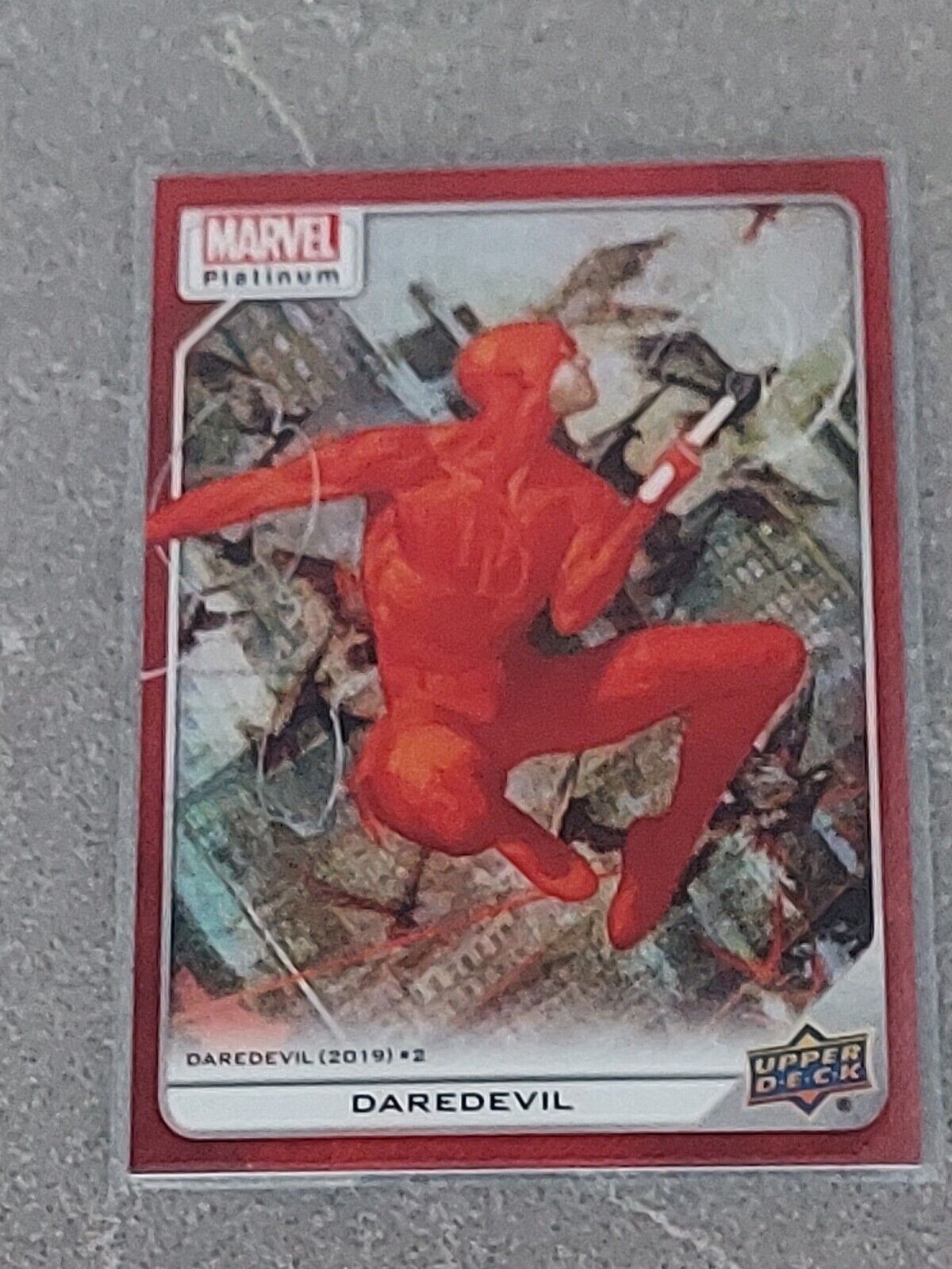 2023 Upper Deck Marvel Platinum RED PRISM DAREDEVIL #136/199 CARD #114