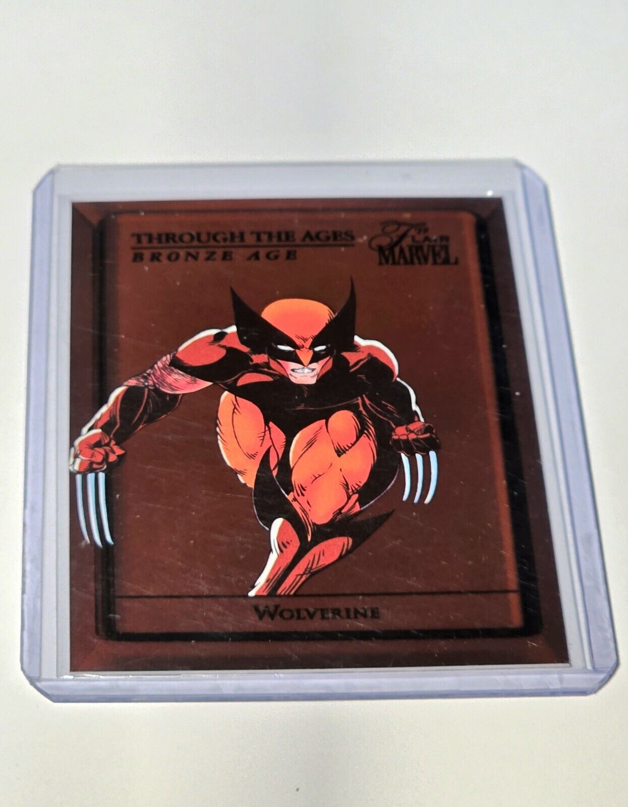 2019 Flair Marvel Through The Ages Bronze Age Wolverine # TTAB-11 Foil Card 