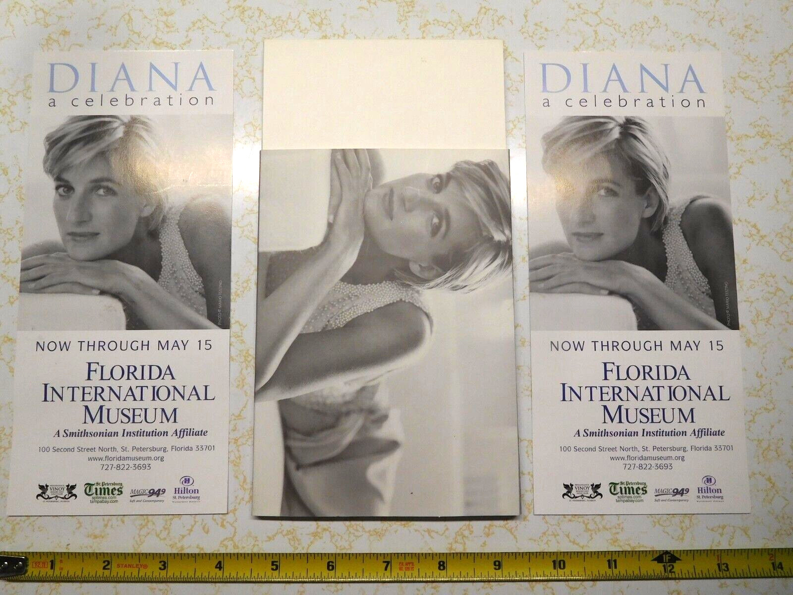 11 Piece 2005 Diana A Celebration 9 Postcards & 2 Advertisments Florida Intern M