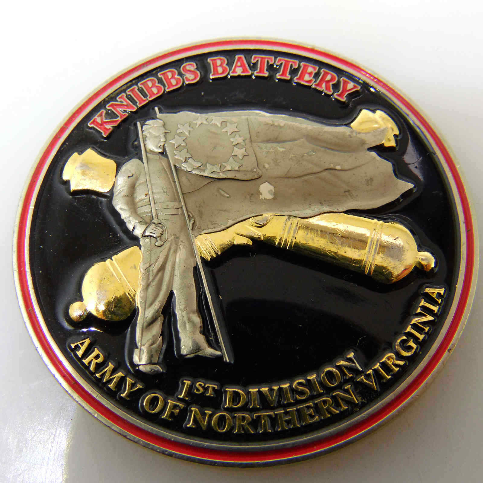 ARMY OF NORTHERN VIRGINIA 1ST DIVISION DEO VINDICE CHALLENGE COIN
