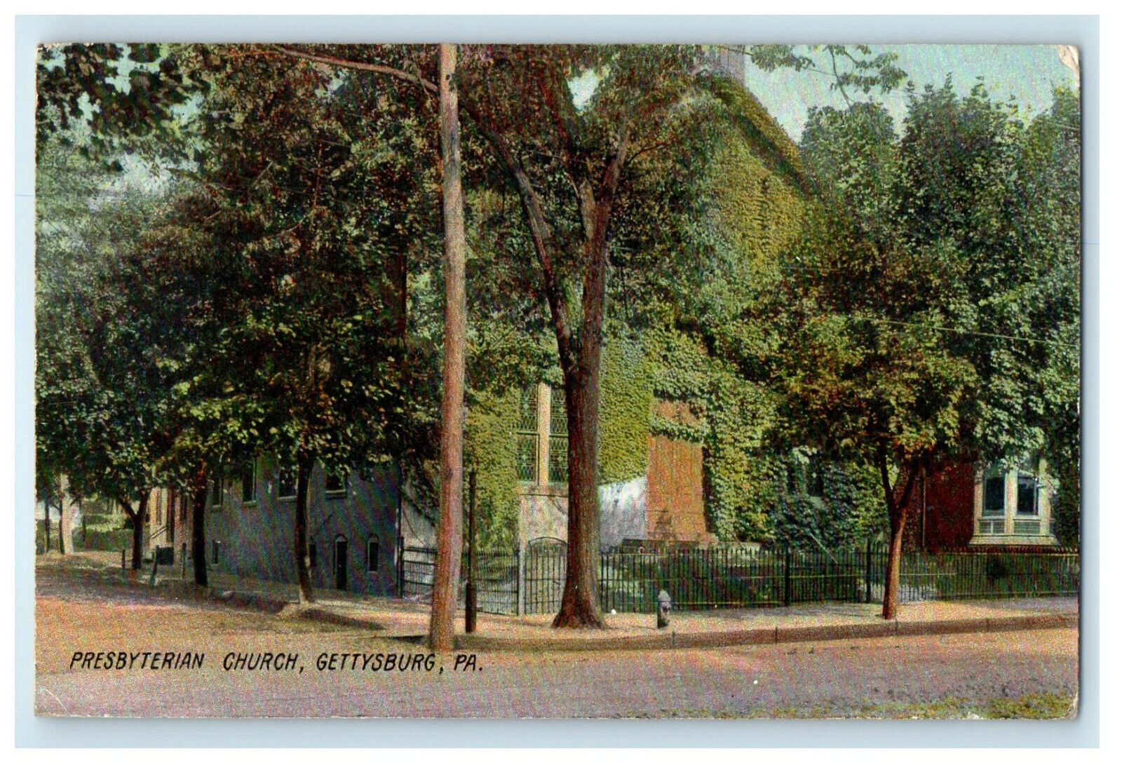 c1910s Presbyterian Church, Gettysburg Pennsylvania PA Posted Postcard