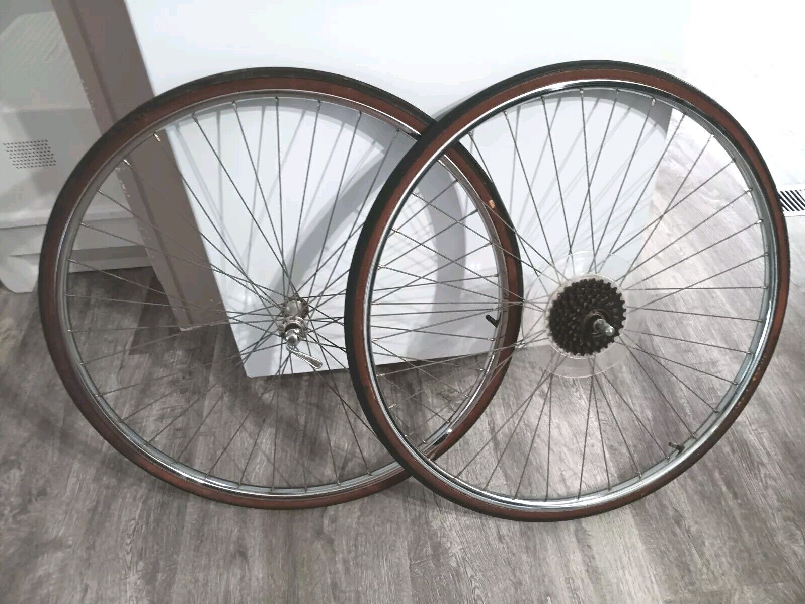 27-inch VTG Peugeot Bicycle Wheels With Tires, 