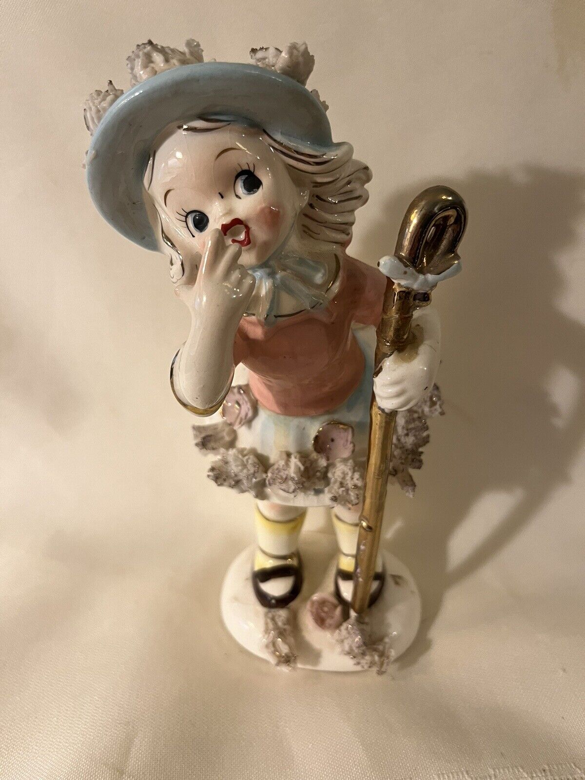 Vintage Little Bo Peep Porcelain Figurine