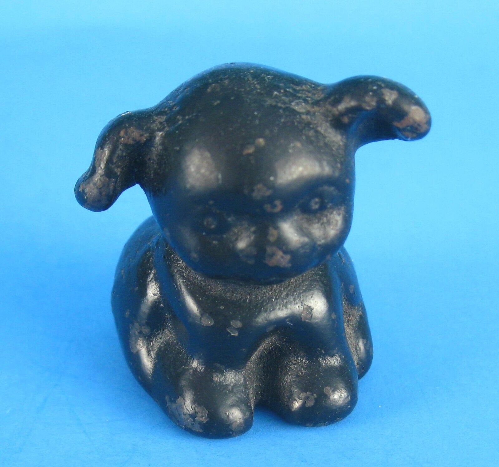 Griswold Pup Cast Iron Authentic Original 30 Mark Paperweight Ghost Mark Old Vtg