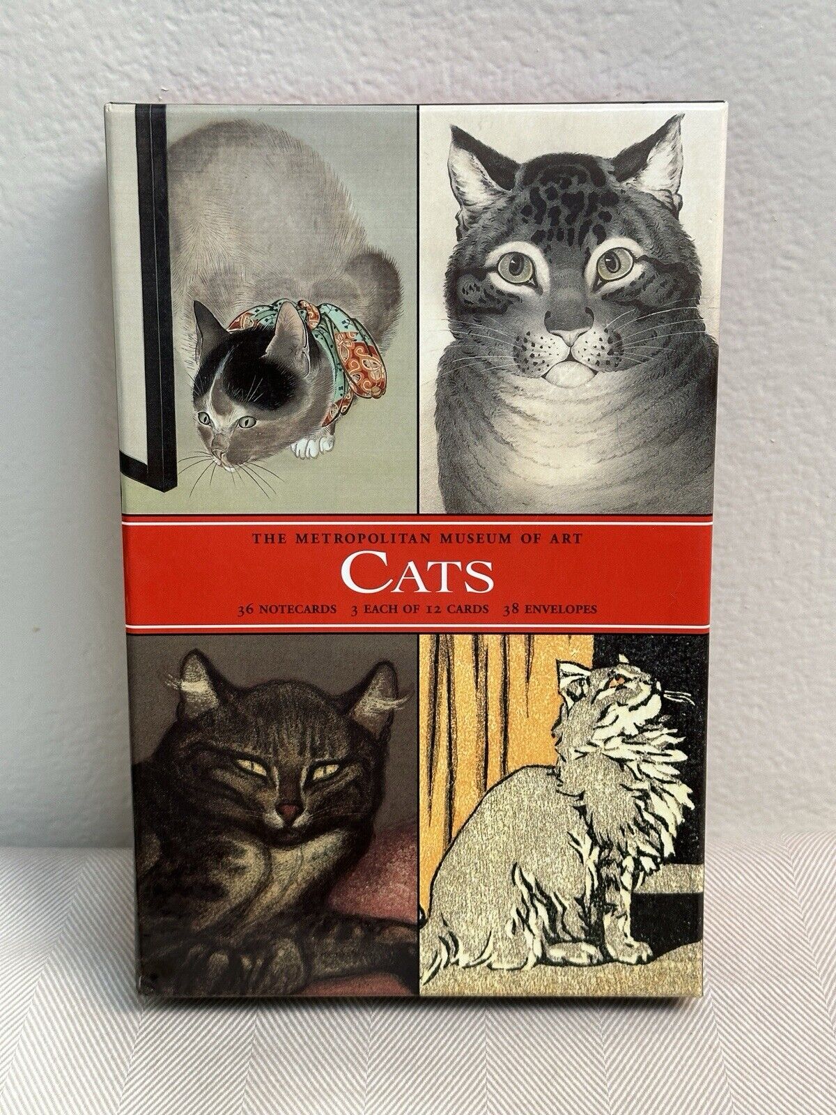2004 Metropolitan Museum of Art Cats Notecards 17 Cards and 18 envelopes￼