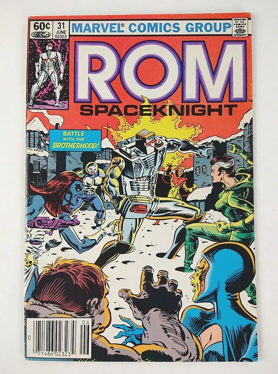 ROM Spaceknight #31 Newsstand 2nd Rogue Appearance (1982 Marvel Comics) VF Key