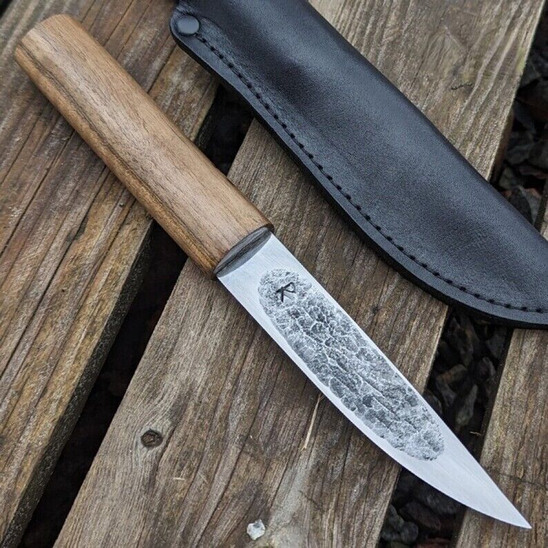 Custom Yakut handmade knife, Forged knife for hunting and fishing with Sheath.