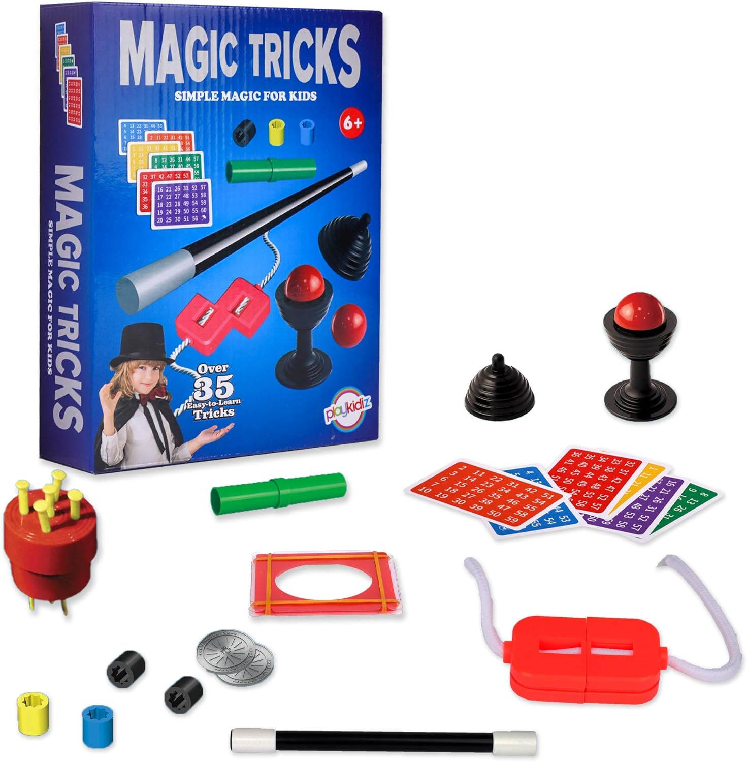 Magic Trick for Kids Set 1 - Magic Set with over 35 Tricks Made Simple, Magician
