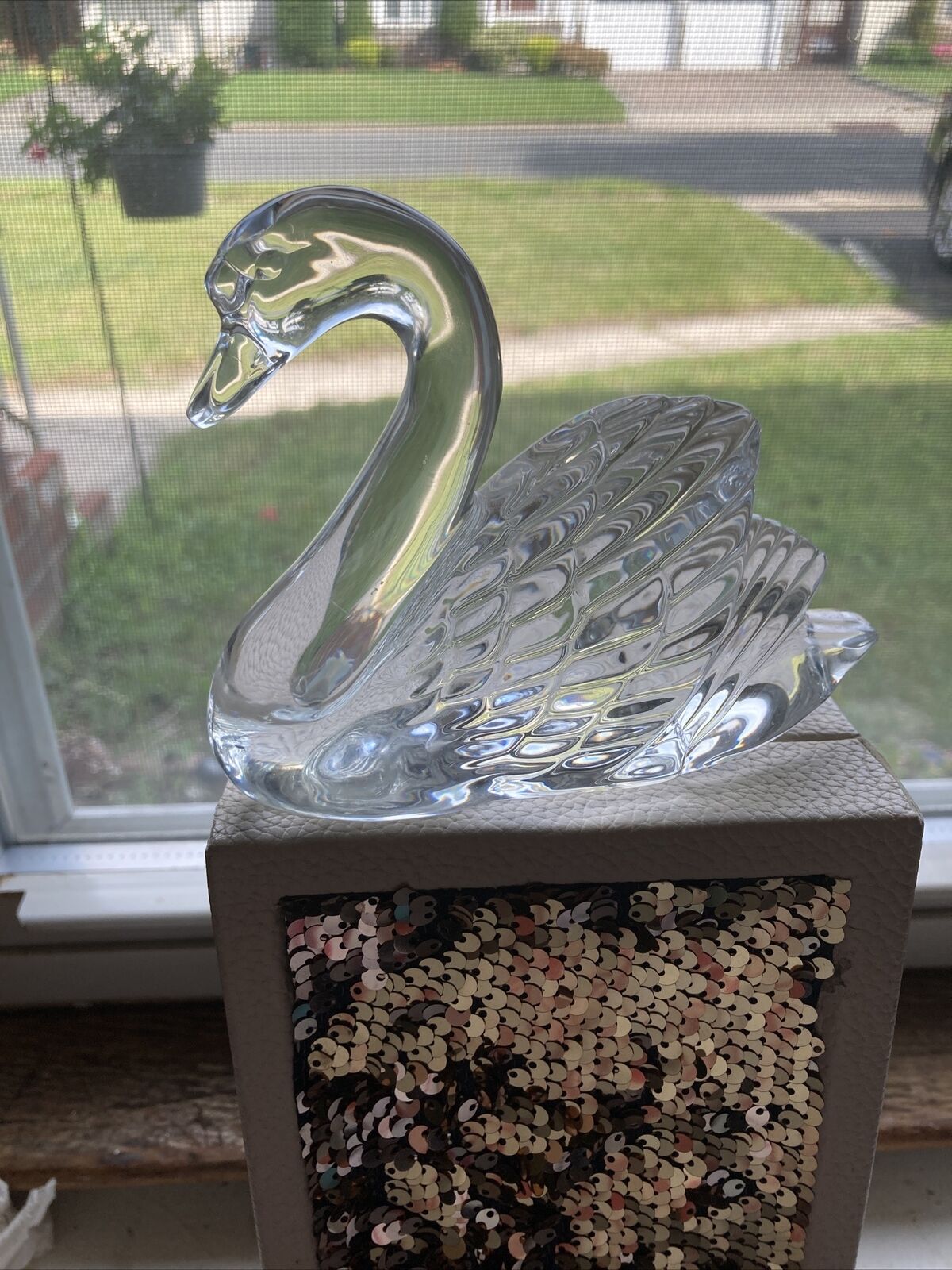 Vintage Waterford Society Crystal 1996 Swan Beautiful