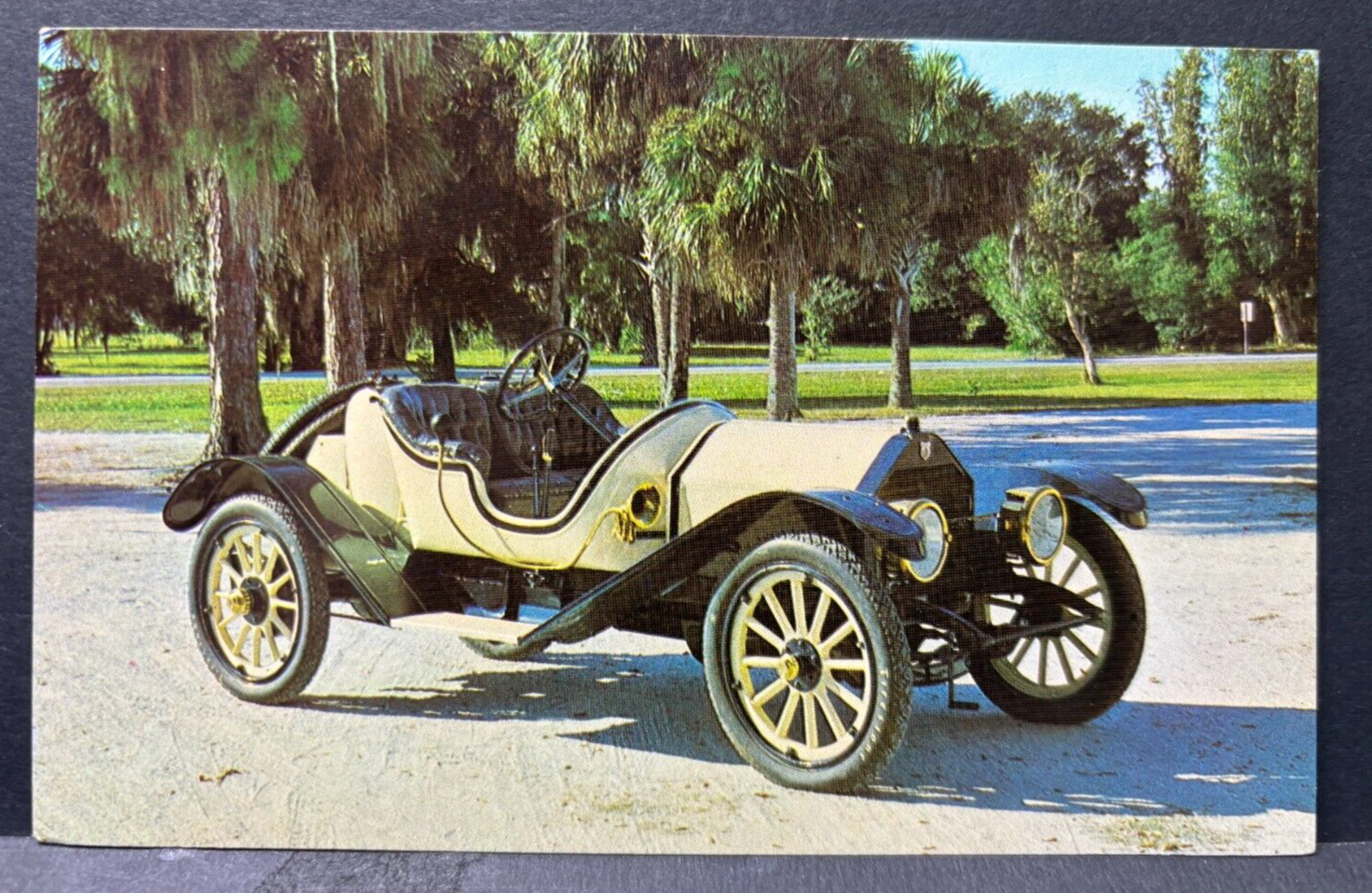 Postcard 1911 Staver Special  Cars & Music of Yesterday Sarasota Florida