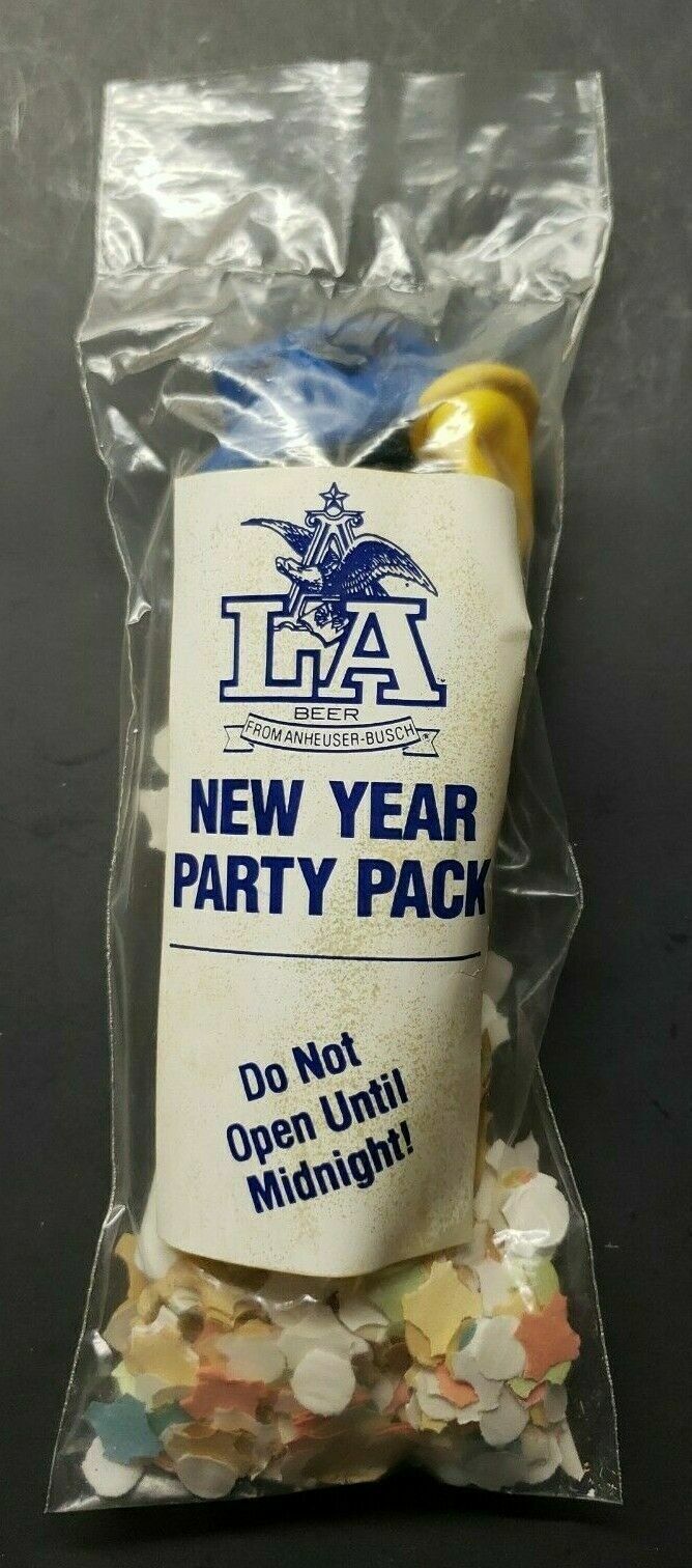 Vintage 1984 Anheuser Busch LA Beer New Year Party Promo NOS SKU PB27