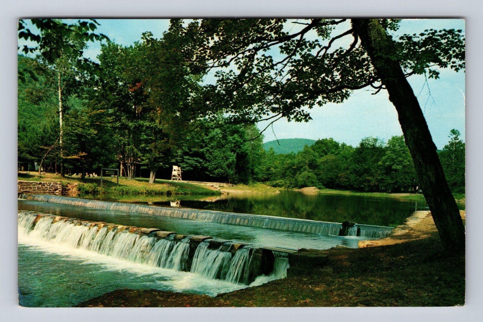 Oleona PA-Pennsylvania, Ole Bull State Park, Kettle Creek Vintage c1966 Postcard