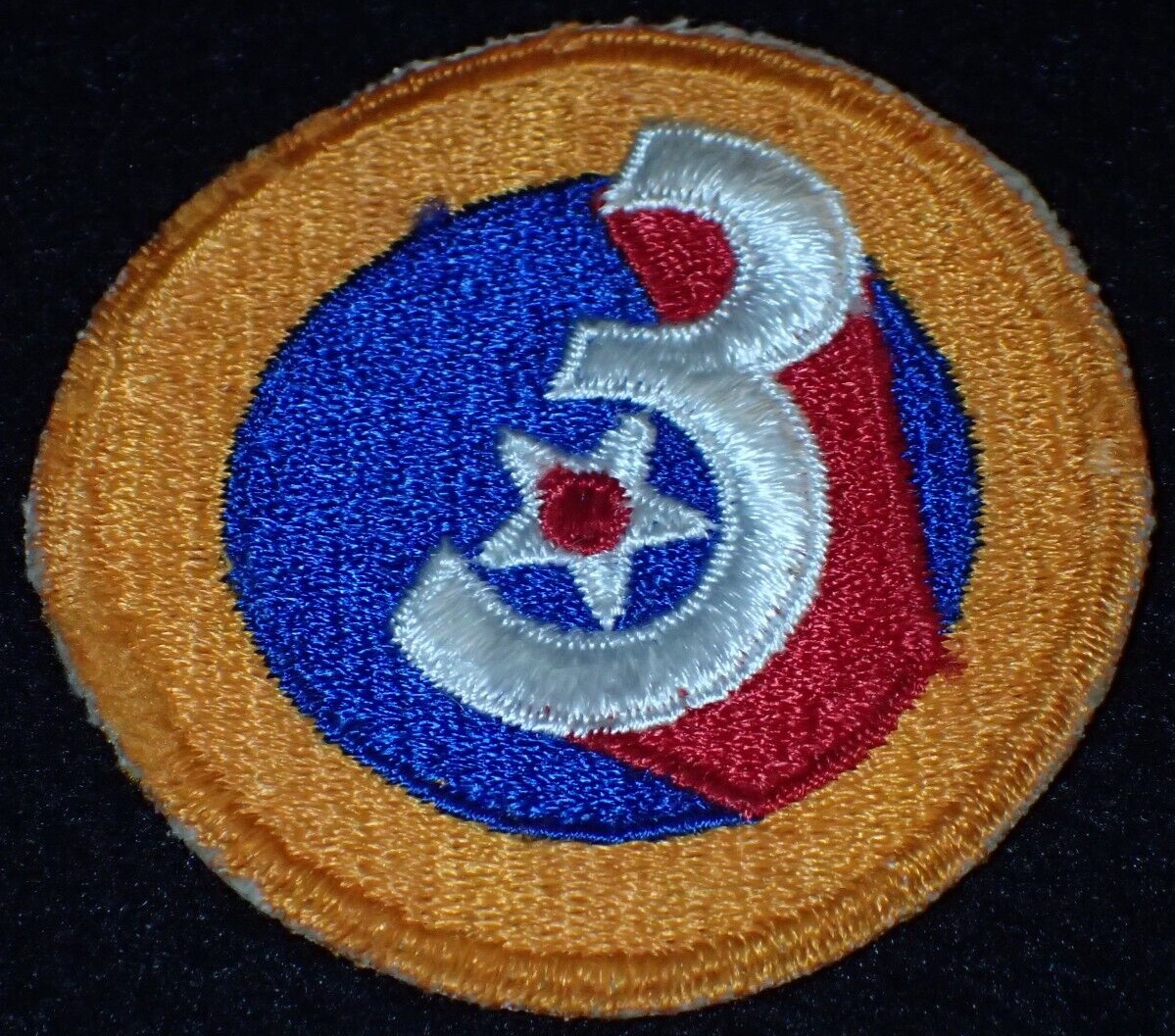 WW2 USAAF 3rd Third Army Air Force SSI Shoulder Patch Naples Florida HQ Training