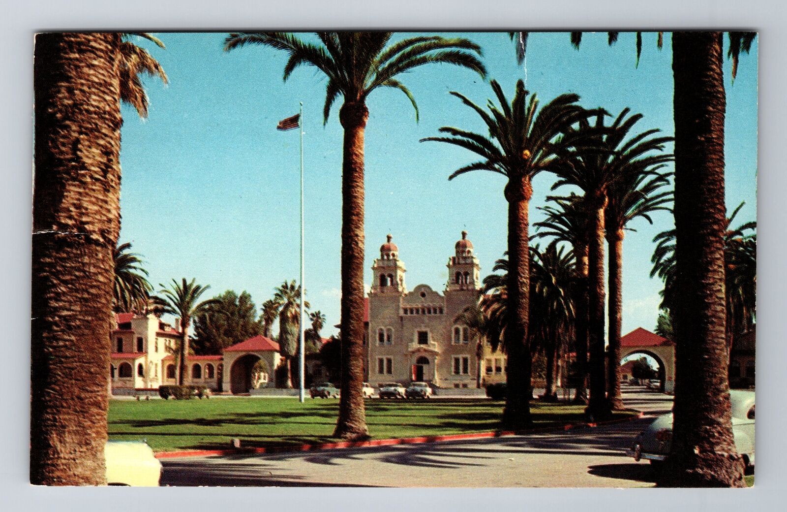 Riverside CA-California, Sherman Institute, Antique, Vintage Souvenir Postcard