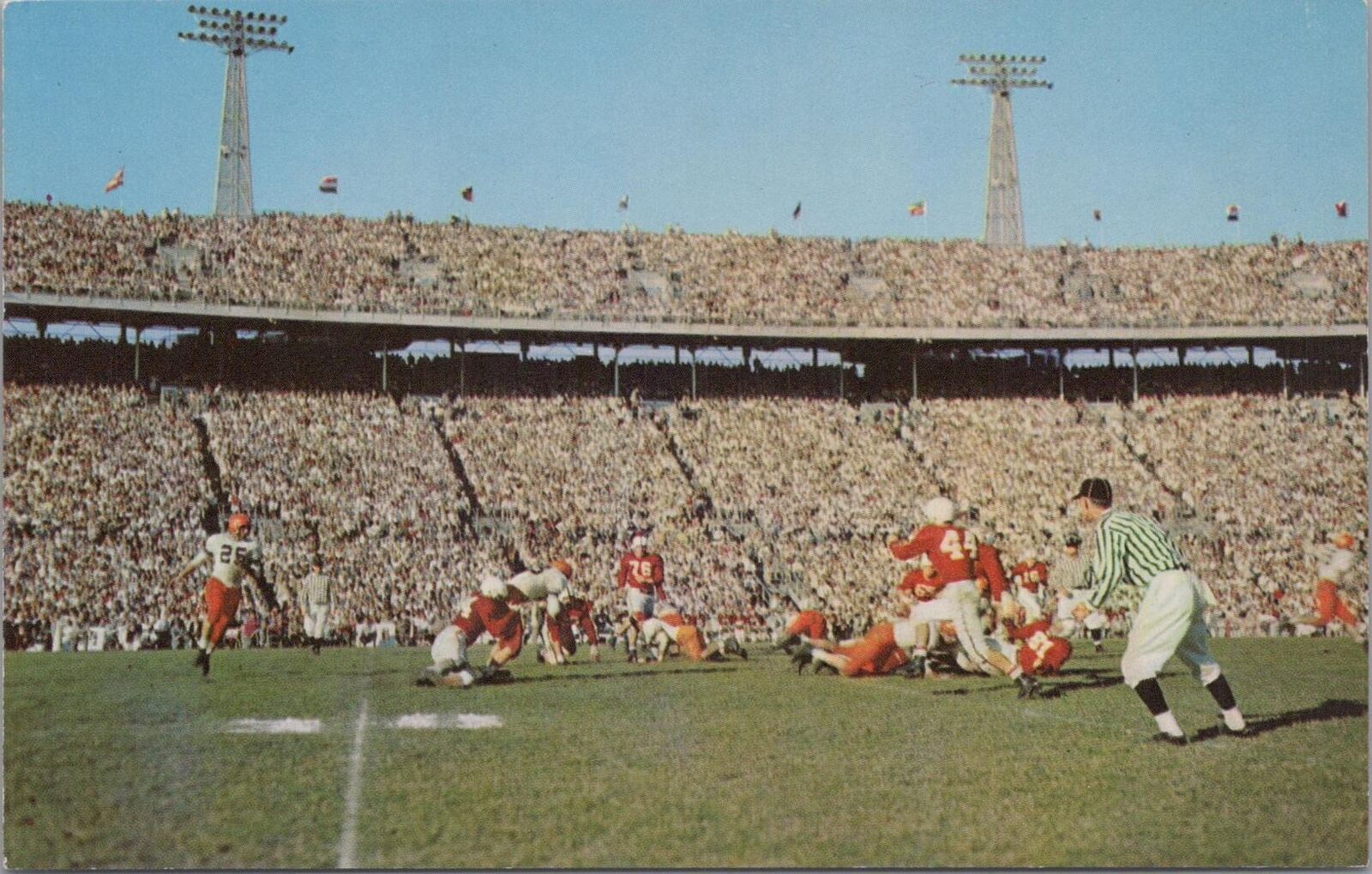 Postcard Football The Orange Bowl Classic Miami Florida FL 