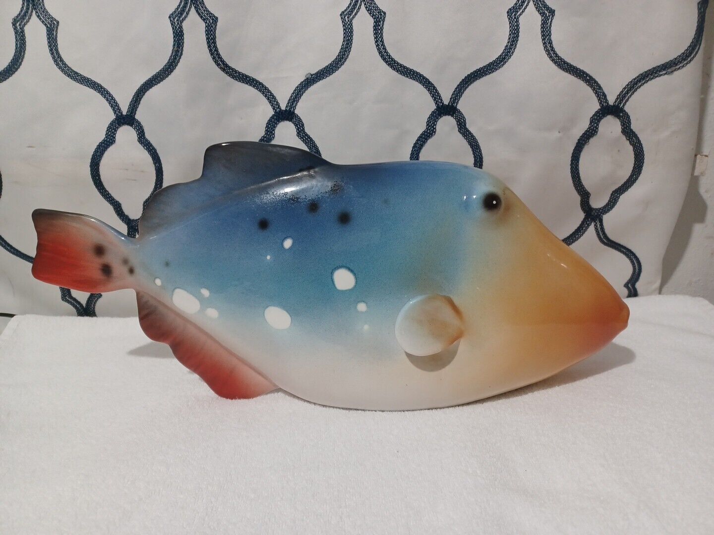 Vintage ceramic fish sculpture Bell Europa Made in Italy , Large 