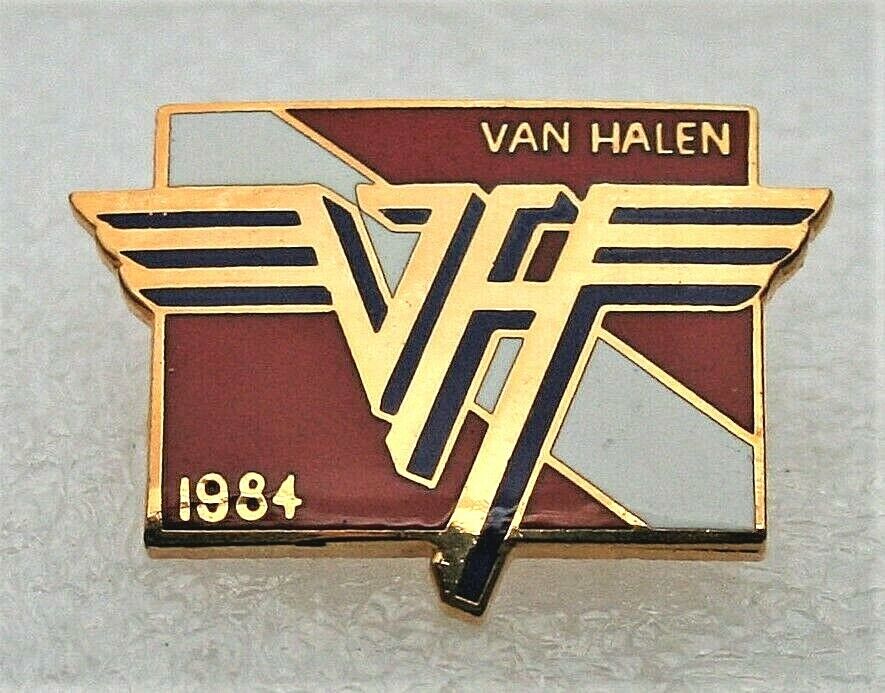 Van Halen 1984 Music Group Rock Band Enamel Lapel Hat Pin New NOS 