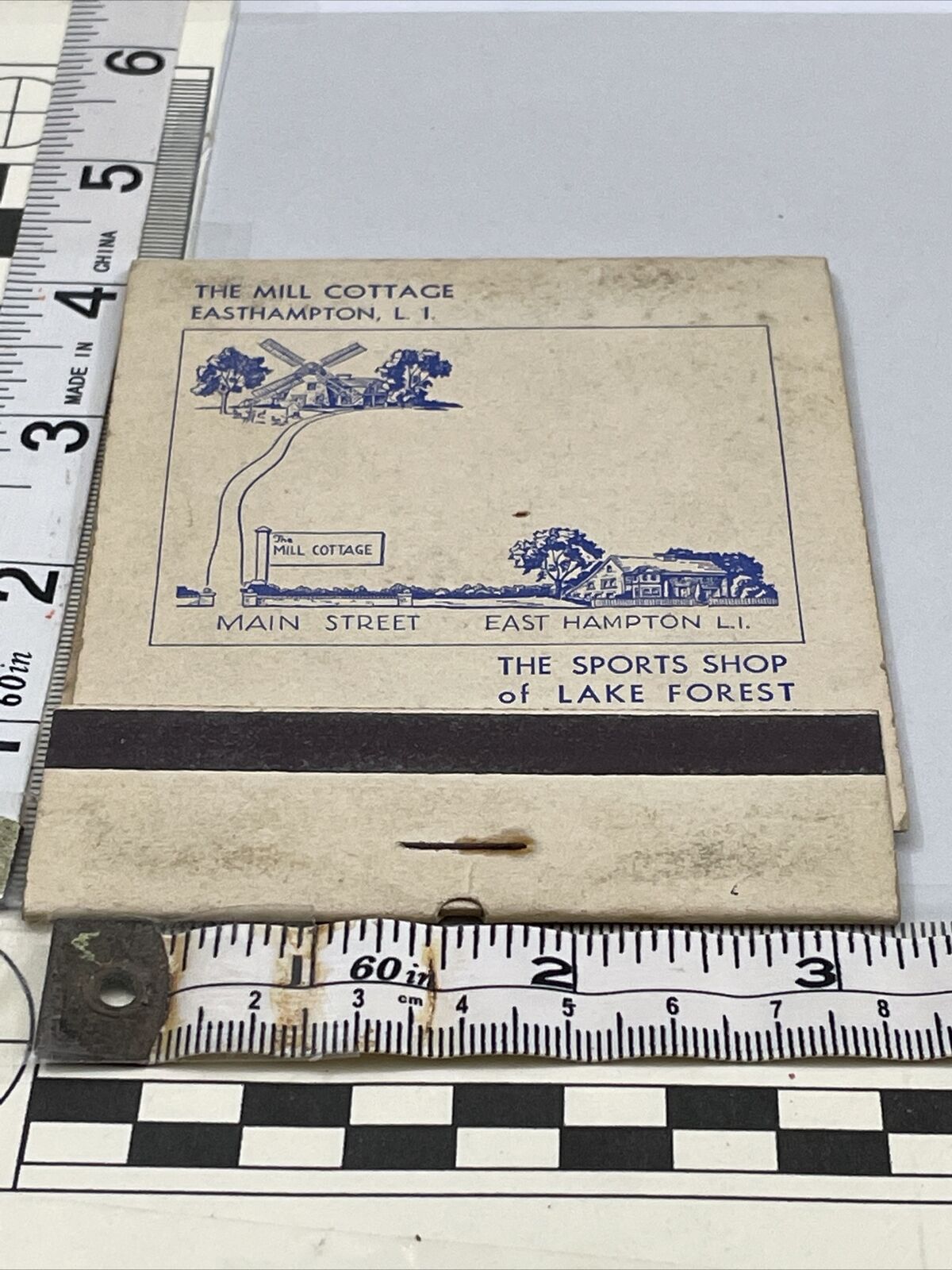 Giant  Feature Matchbook The Mill Cottage  The Sports Shop  foxing gmg  Unstruck