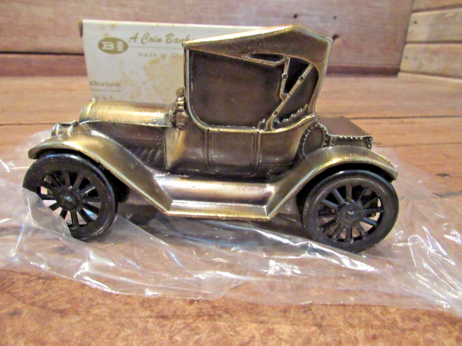 Vintage Coin Bank COMMUNITY STATE BANK Avilla Indiana 1915 Chevrolet Banthrico