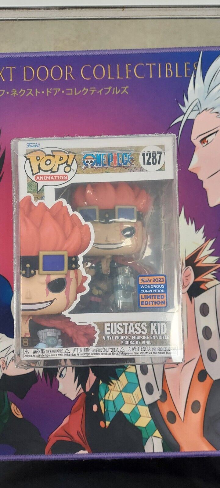 Funko Pop One Piece Eustass Kid #1287 Wondrous Convention 2023 with Protector