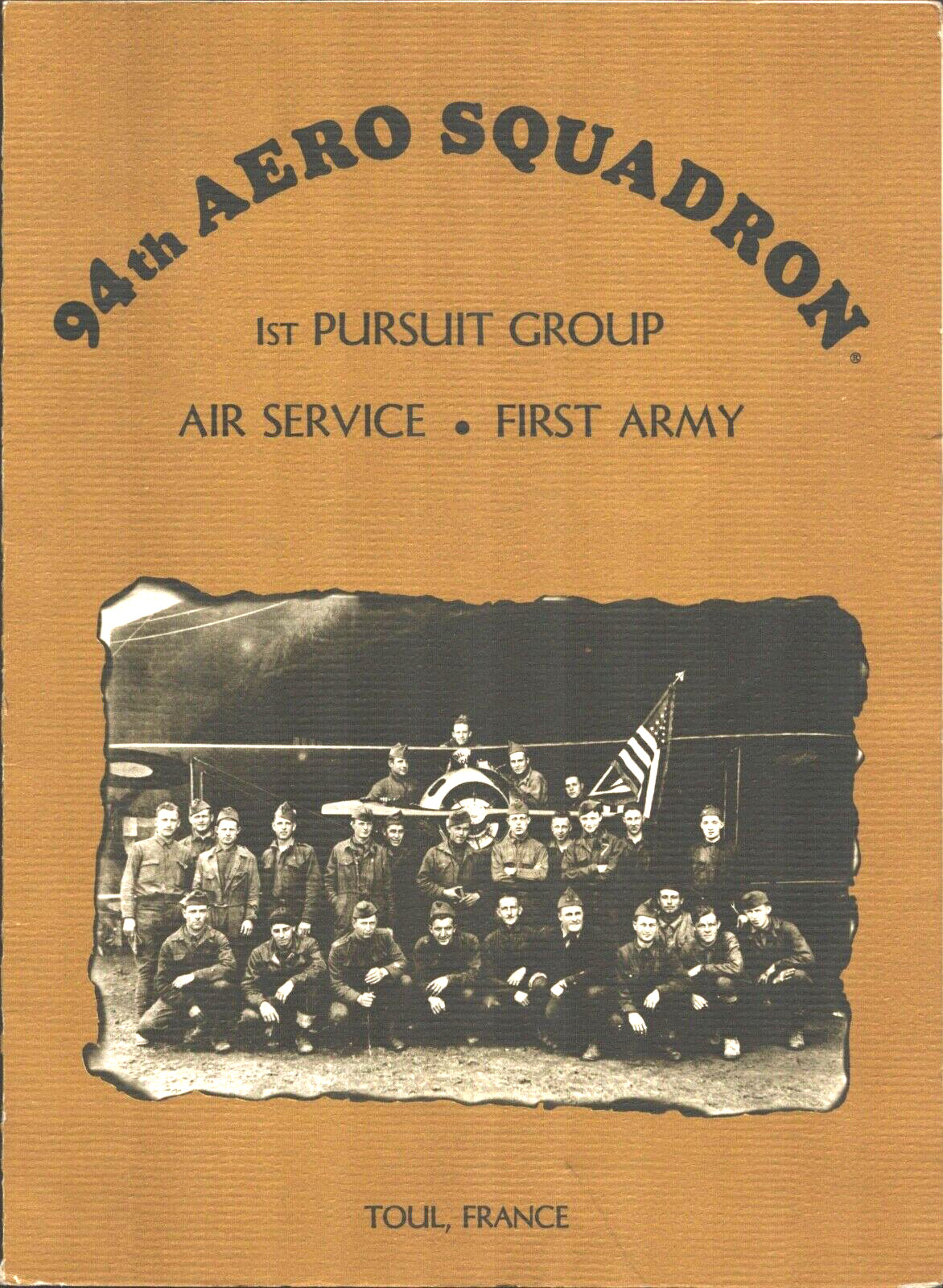 1980 94TH AERO SQUADRON vintage dinner menu 1ST PURSUIT GROUP AIR SERVICE & ARMY