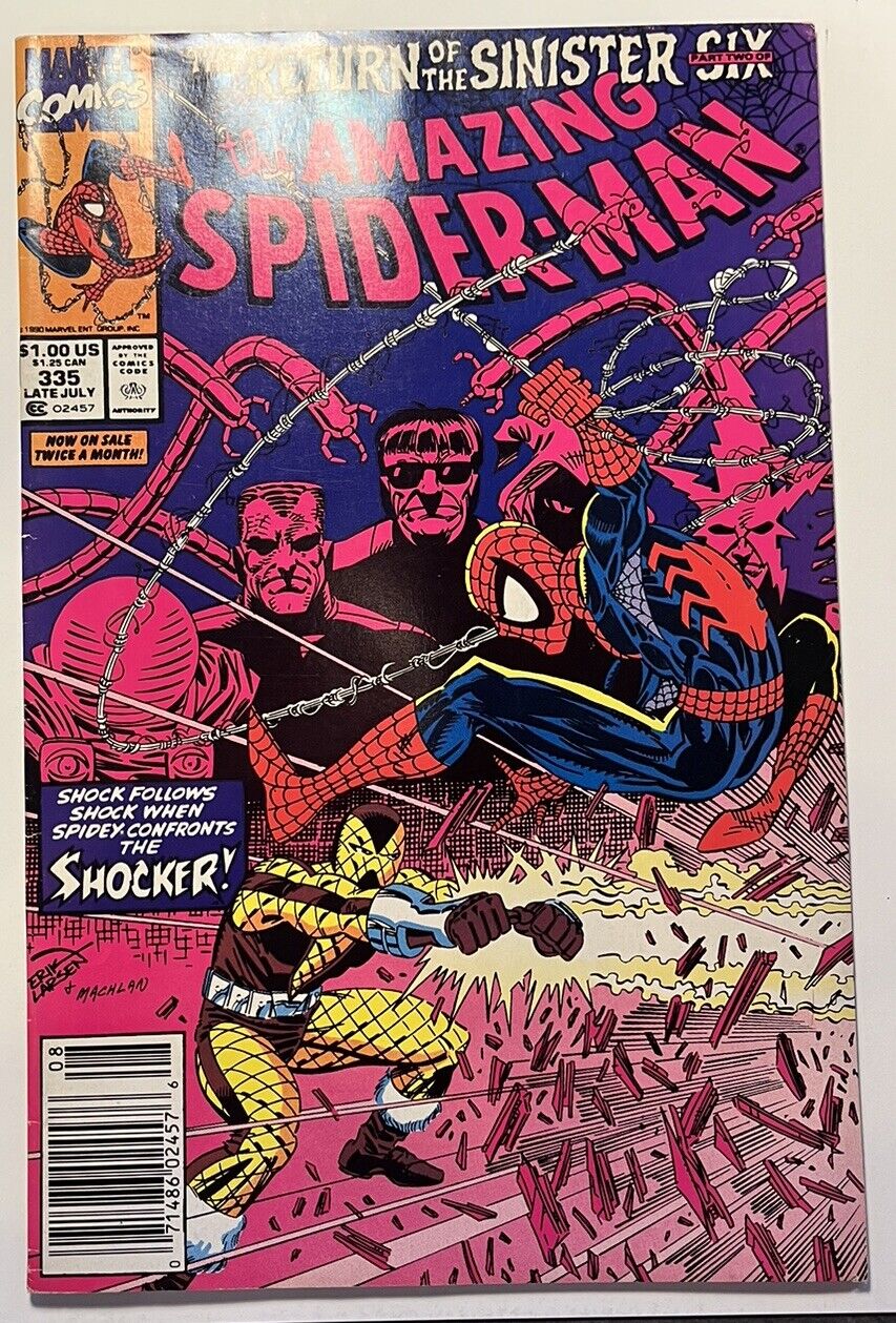 The Amazing Spider-Man #335 “MARK JEWELERS” “Pressed & Cleaned”