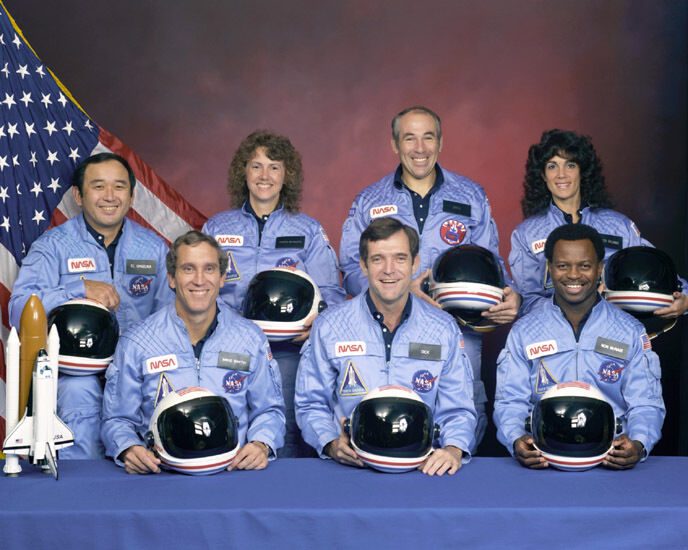 1986 SPACE SHUTTLE CHALLENGER CREW Glossy 8x10 Photo Poster Print NASA STS-51L
