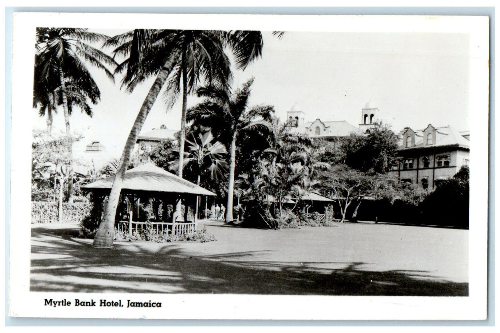 c1940\'s Myrtle Bank Hotel Jamaica Cunard Line Vintage RPPC Photo Postcard