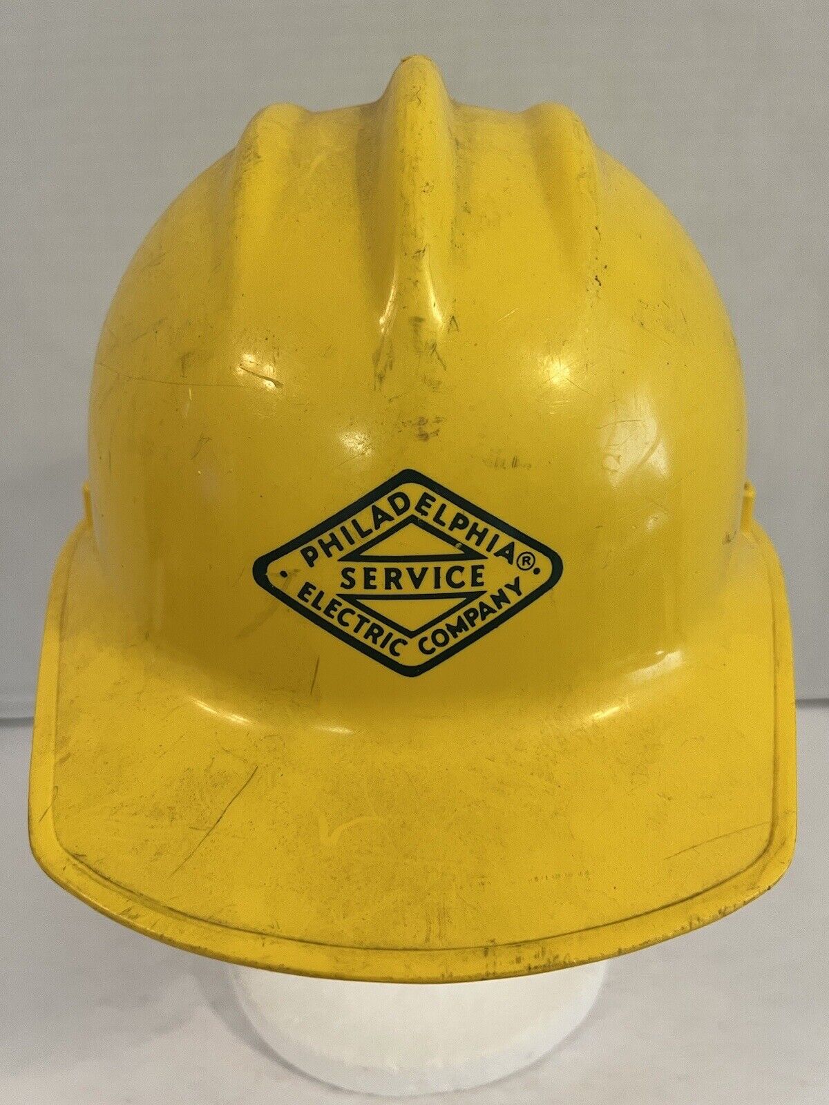 Philadelphia Electric Service Company VTG Bullard Yellow Safety Helmet Hard Hat 