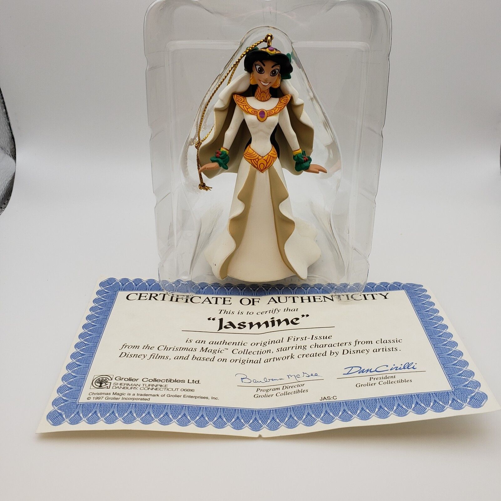 Disney's Aladdin Jasmine First Issue Grolier Collectibles Ornament