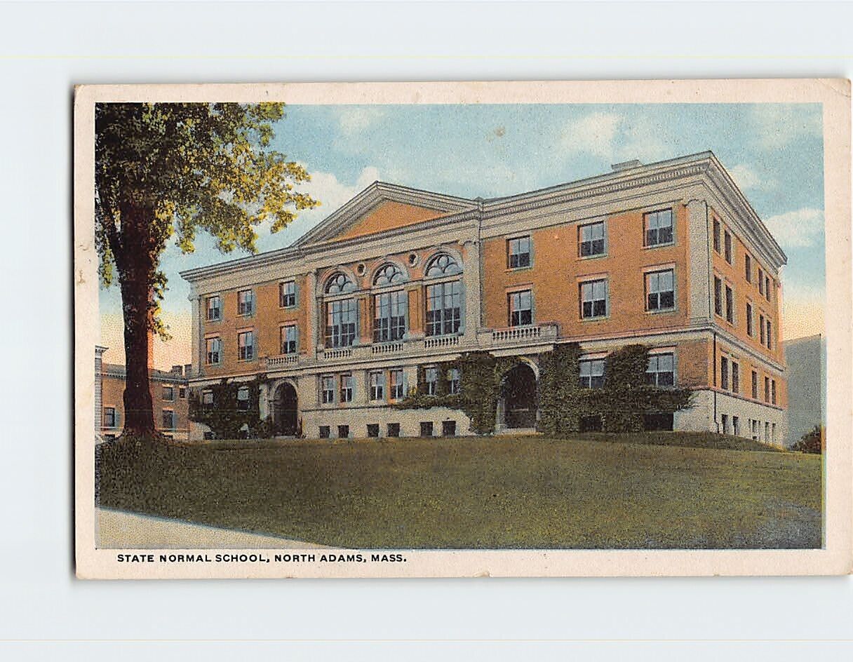 Postcard State Normal School North Adams Massachusetts USA
