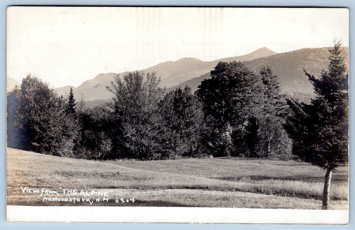 RPPC 1904-1920 NORTH WOODSTOCK NH*VIEW FROM \