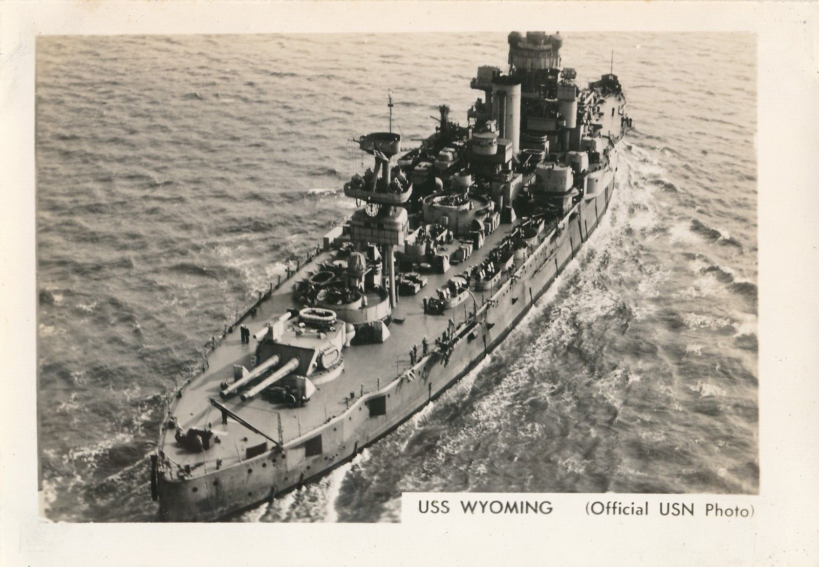 Vintage, Official US Navy Photo 3x5 - 1930's  #3  USS Wyoming