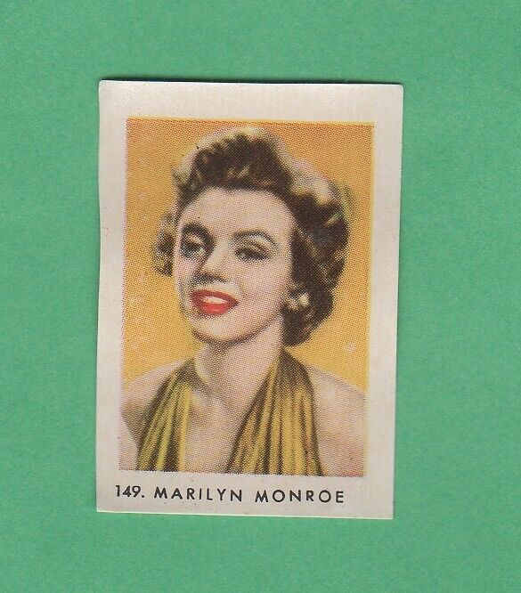 1953  Marilyn Monroe Bruguera Spanish  Tiny Film Card Rare