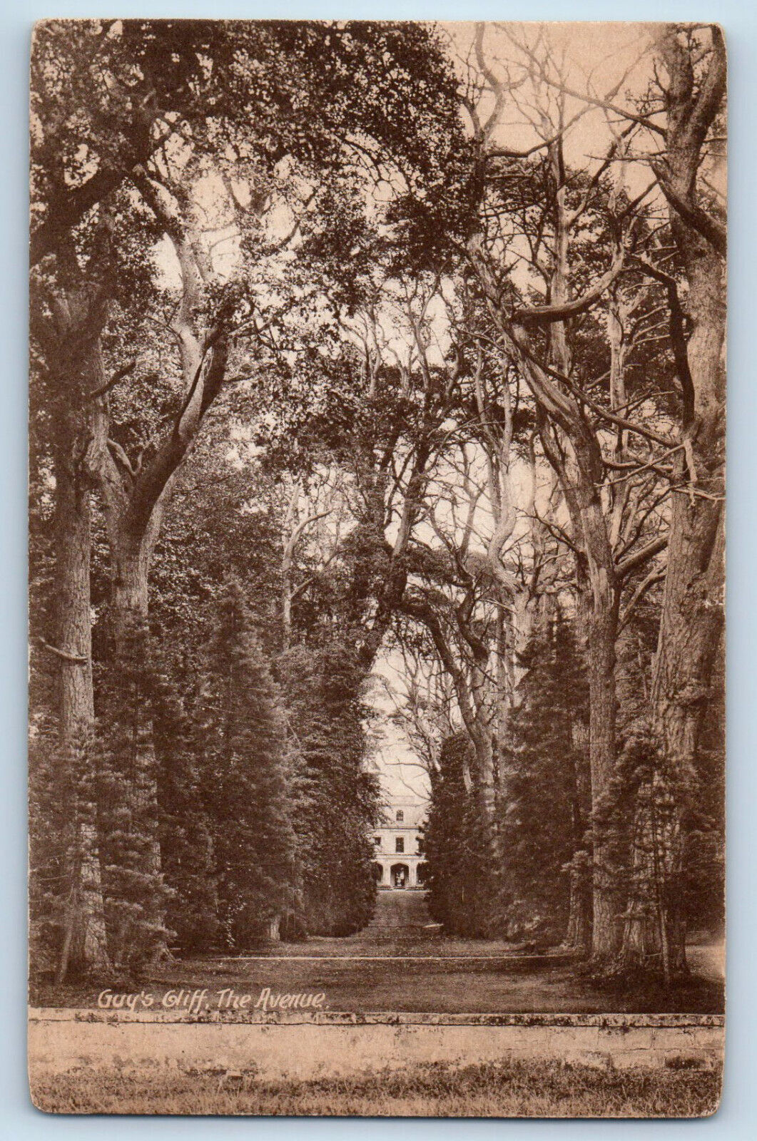 Warwick England Postcard Guy's Cliff The Avenue c1910 Unposted Antique