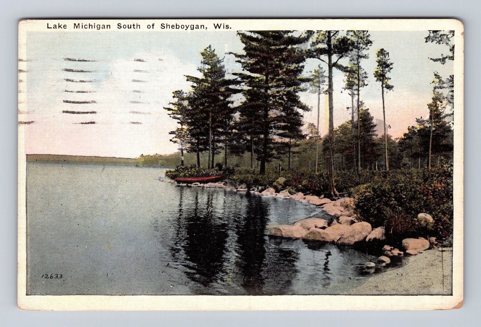 Sheboygan WI-Wisconsin, Lake Michigan South, Antique Vintage c1927 Postcard