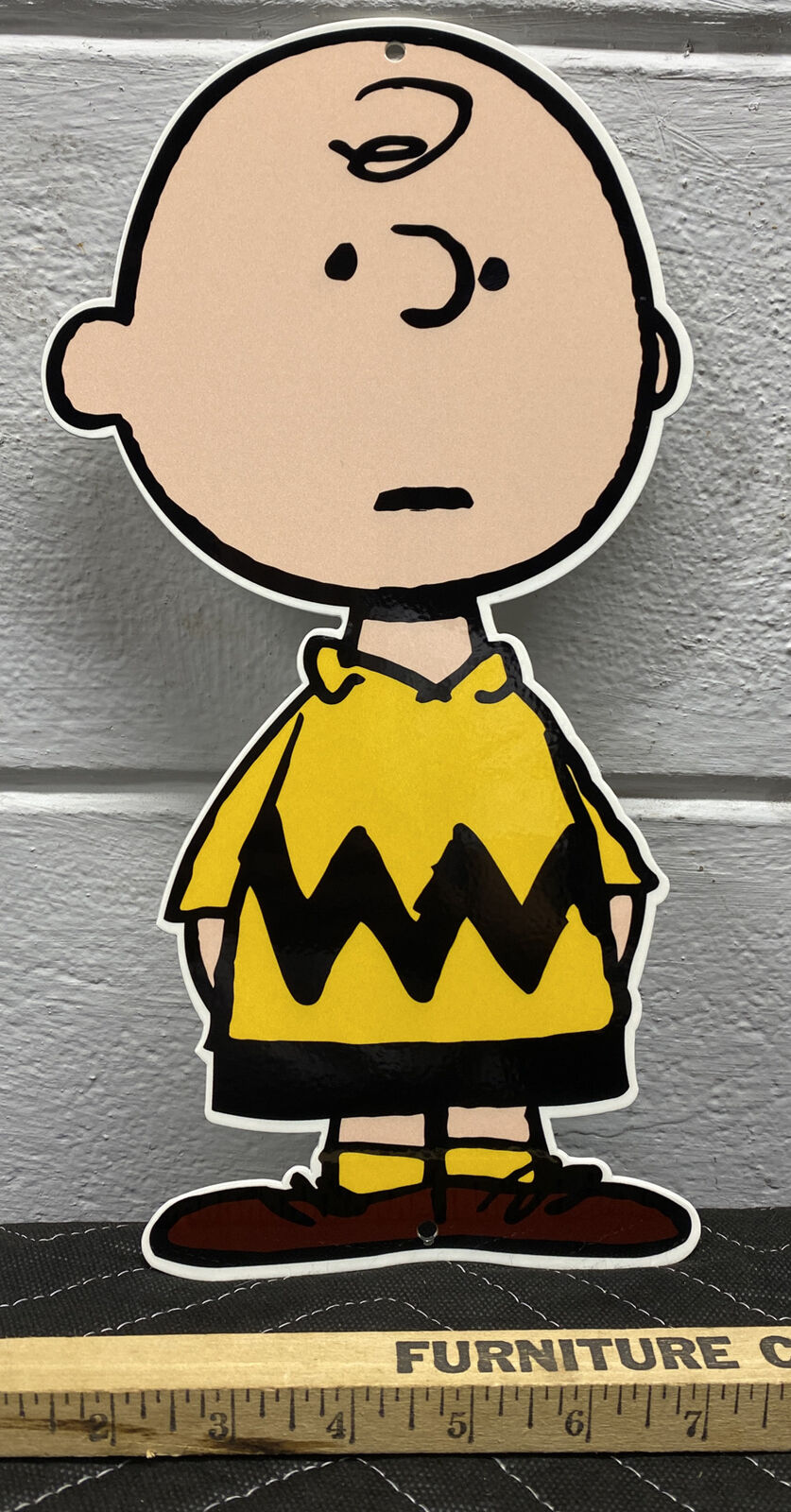 Charlie Brown Die Cut Metal Sign Tv Show Cartoon Character Cinema Gas Oil