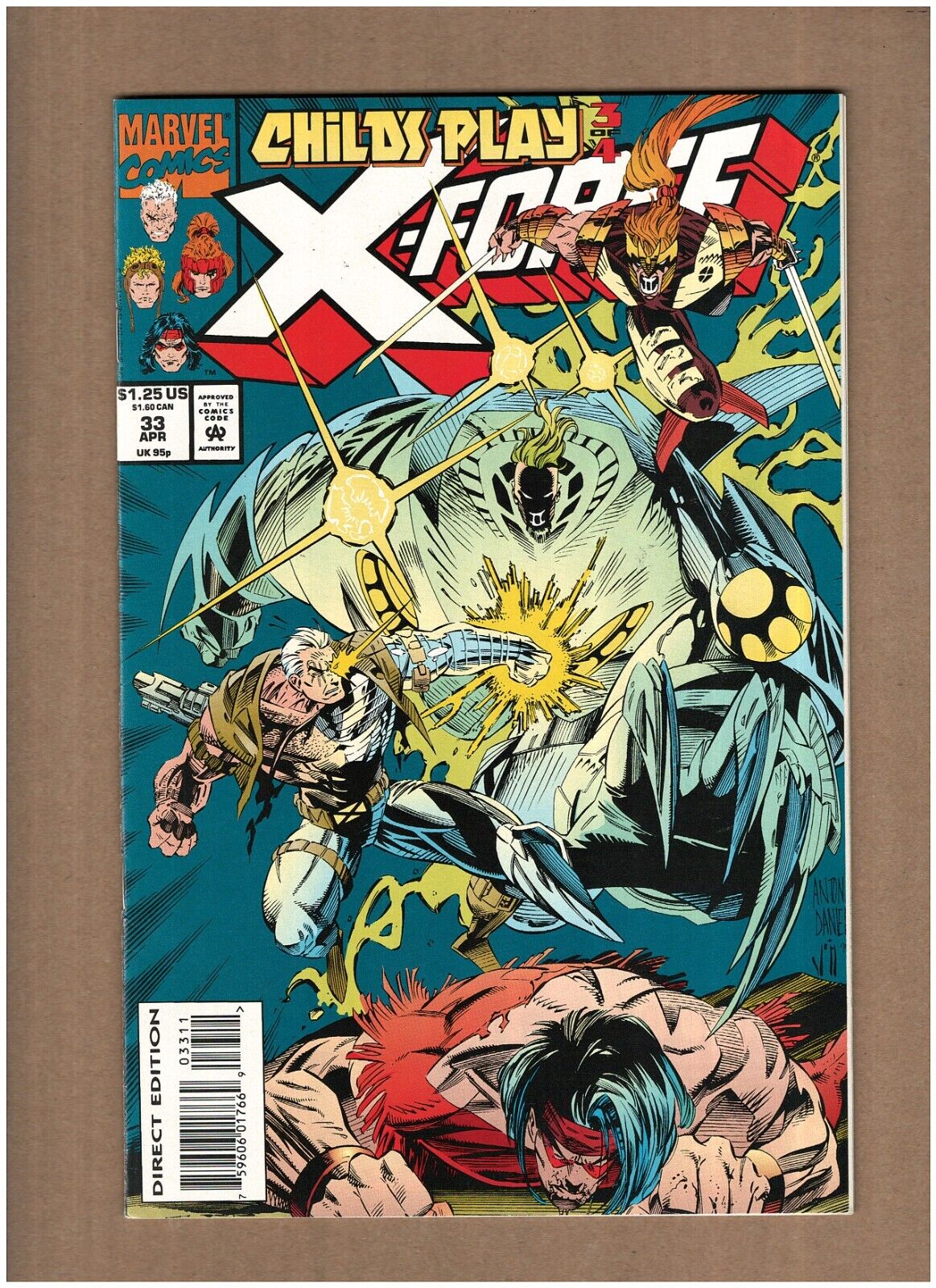 X-Force #33 Marvel Comics 1994 Child's Play, New Warriors VF/NM 9.0