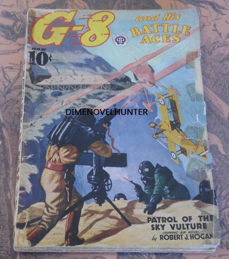 G-8 AND HIS BATTLE ACES SEPTEMBER 1938 VOL 15 #4 SCI FI PULP MAGAZINE