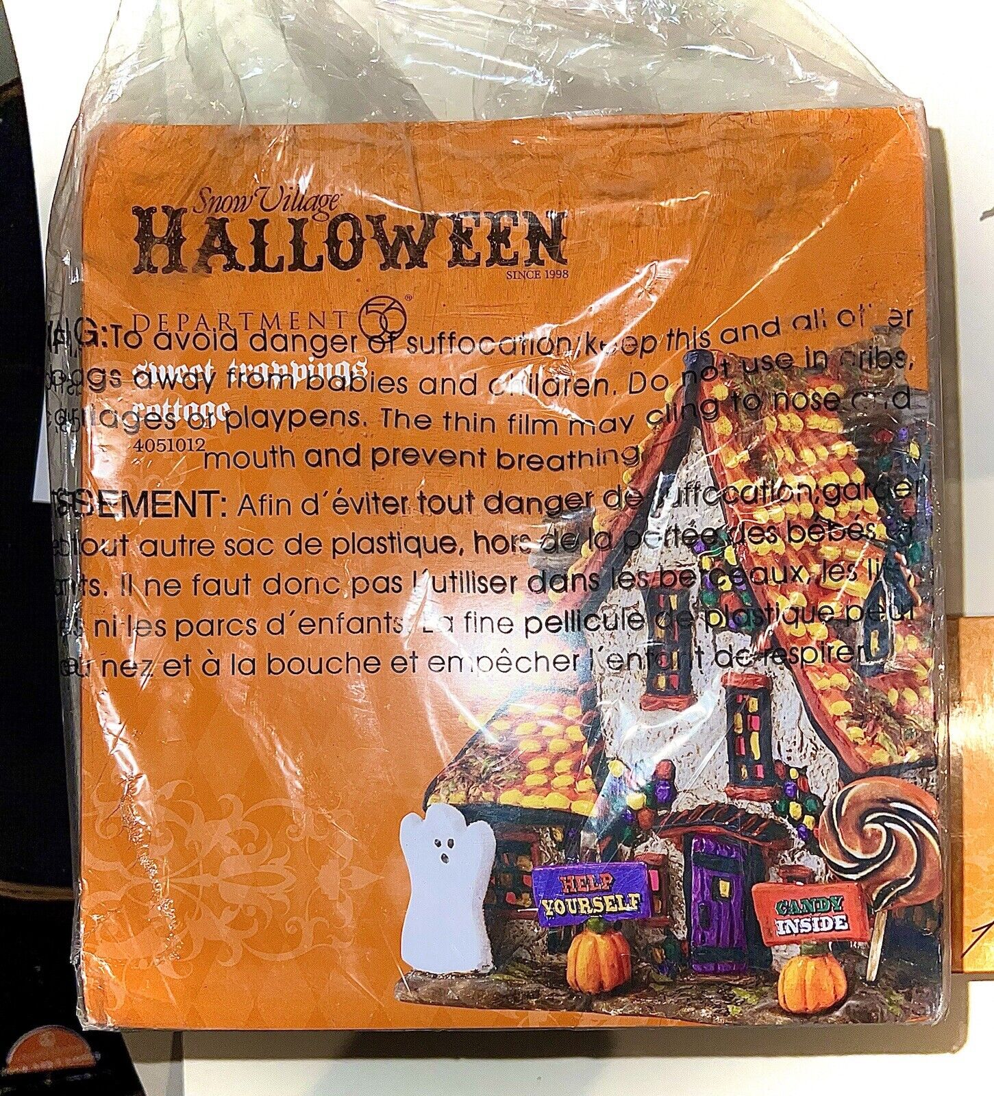DEPT 56 SNOW VILLAGE HALLOWEEN SWEET TRAPPINGS COTTAGE 4051012