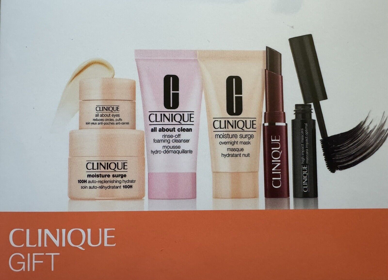 Clinique 6 PCS Skincare Travel Makeup Deluxe Sample Gift Set With Box
