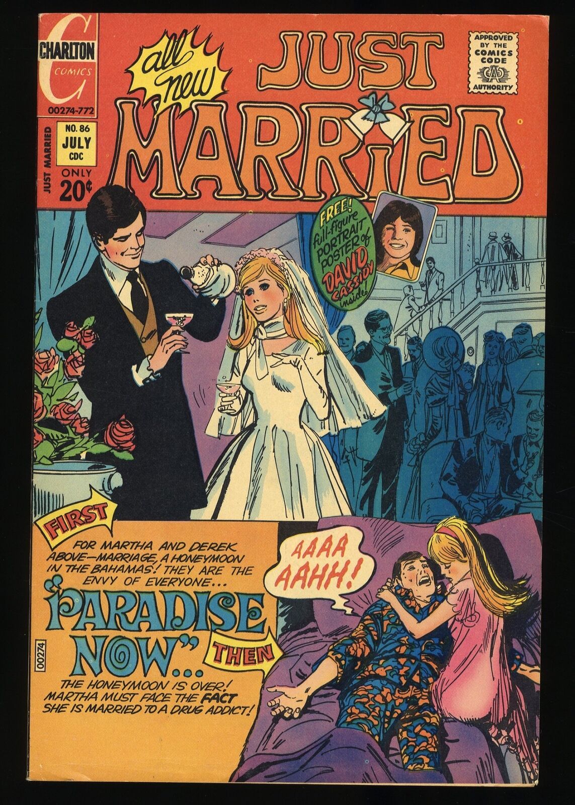 Just Married #86 FN/VF 7.0 Charlton